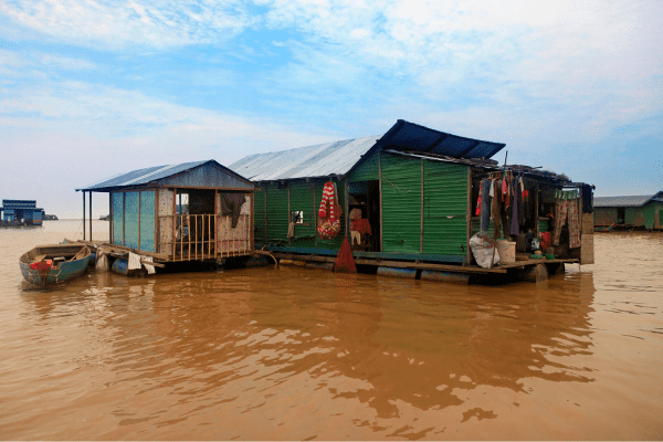Tonle Sap See in Kambodscha